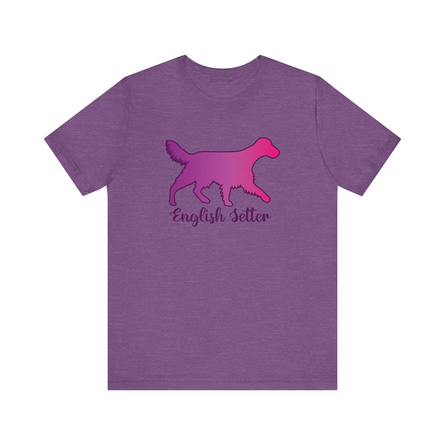 ENGLISH SETTER  Silhouette Unisex Jersey Short Sleeve Tee