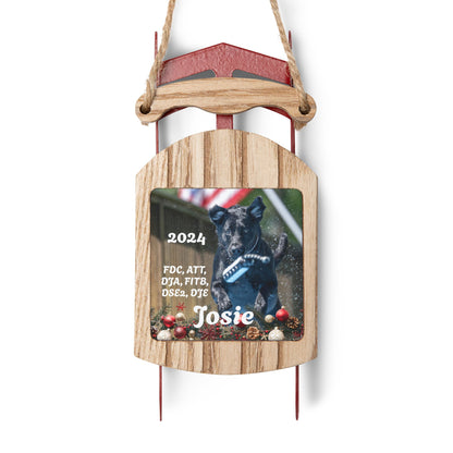 Josie Sled Ornaments