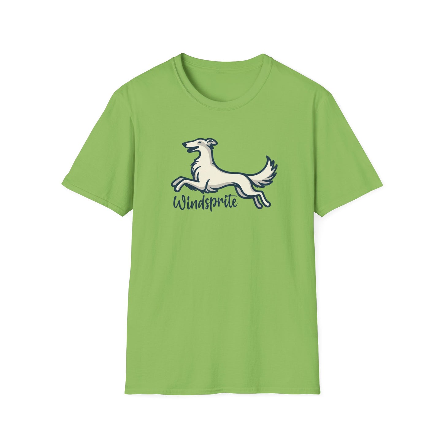 *Joy WINDSPRITE - Silken Windhound Waving Unisex Softstyle T-Shirt