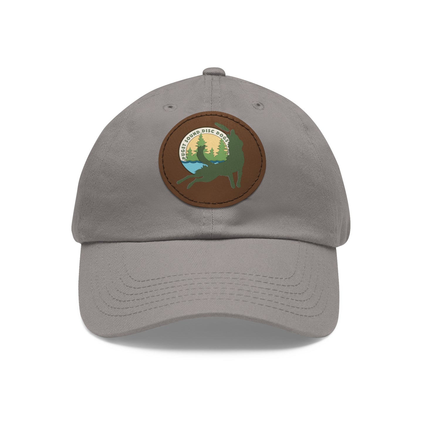 Puget Sound Disc Dogs Hat with Leather Patch (Round)