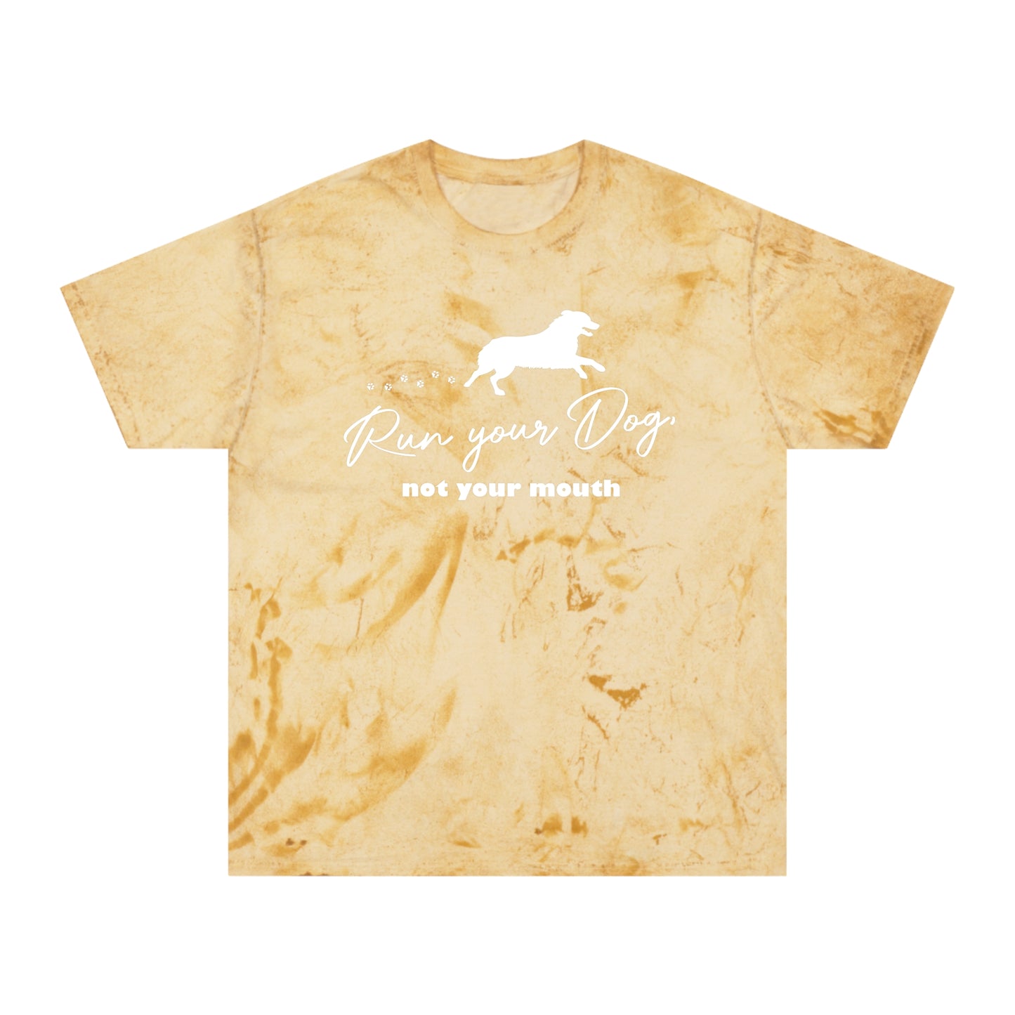 RUN YOUR DOG - AUSSIE Unisex Color Blast T-Shirt