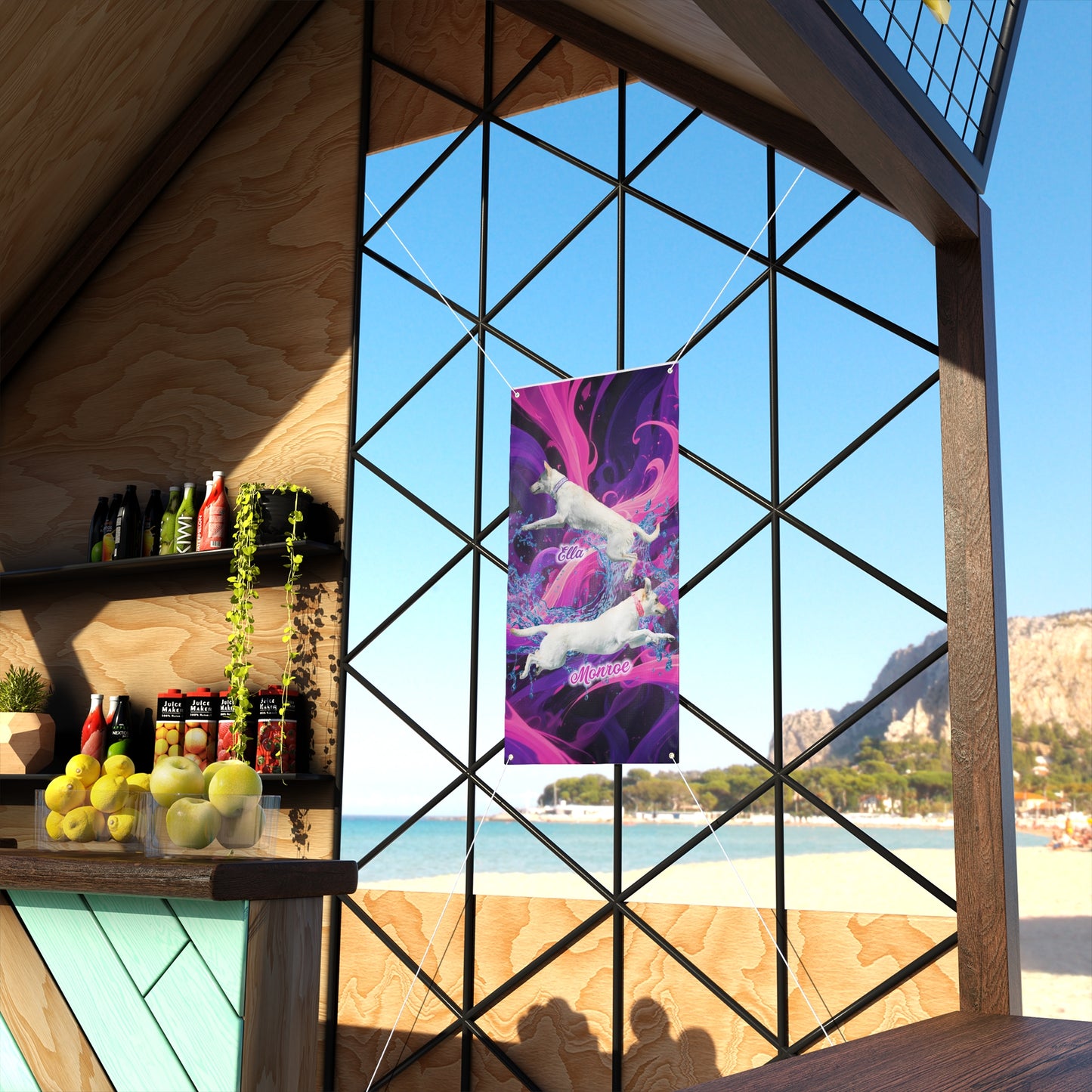 Ella and Monroe Vertical Matte Banner