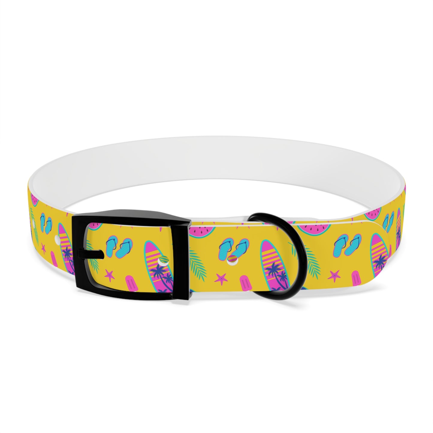 80S Summer Fun  Dog Collar