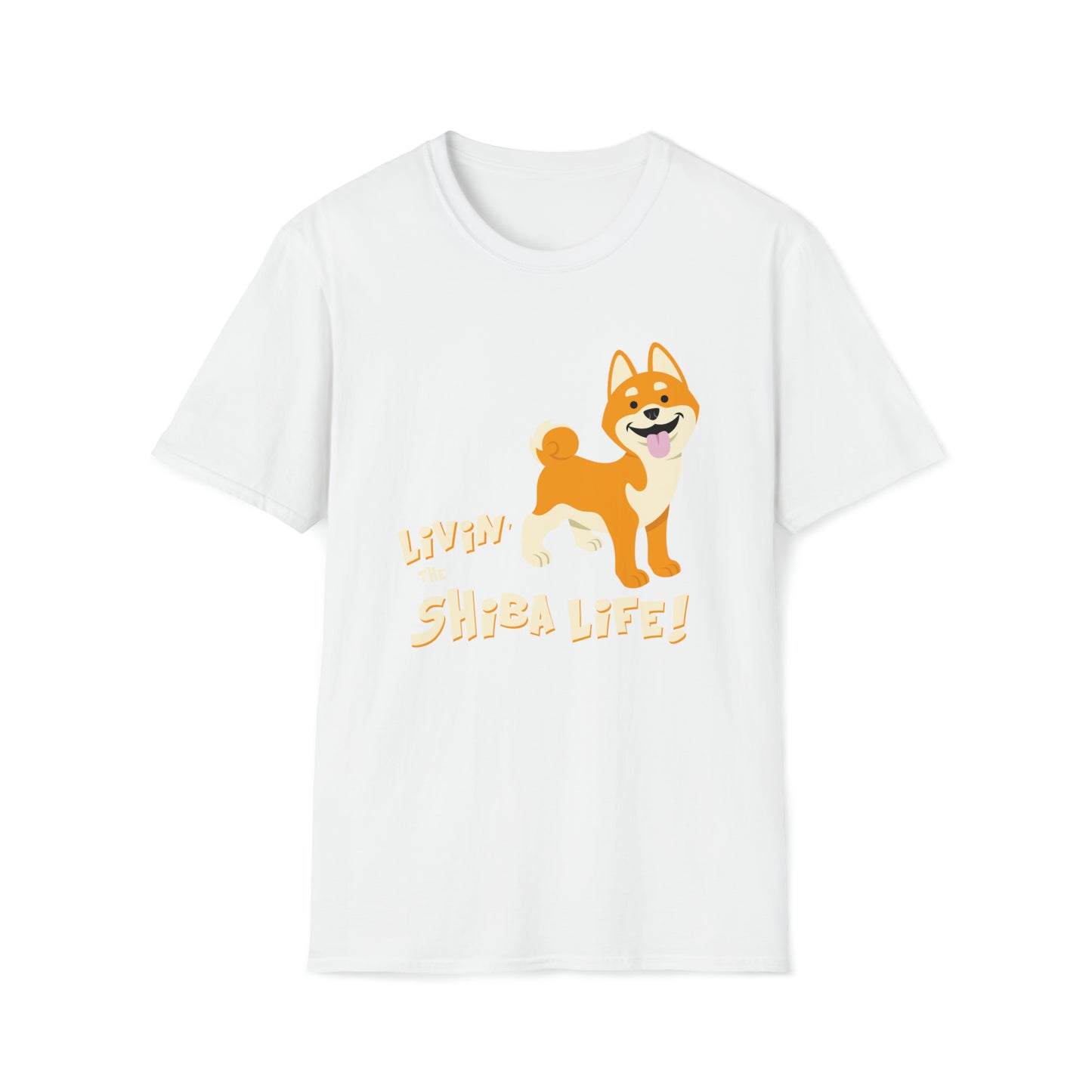 LIVIN THE SHIBA LIFE 3 Unisex Softstyle T-Shirt