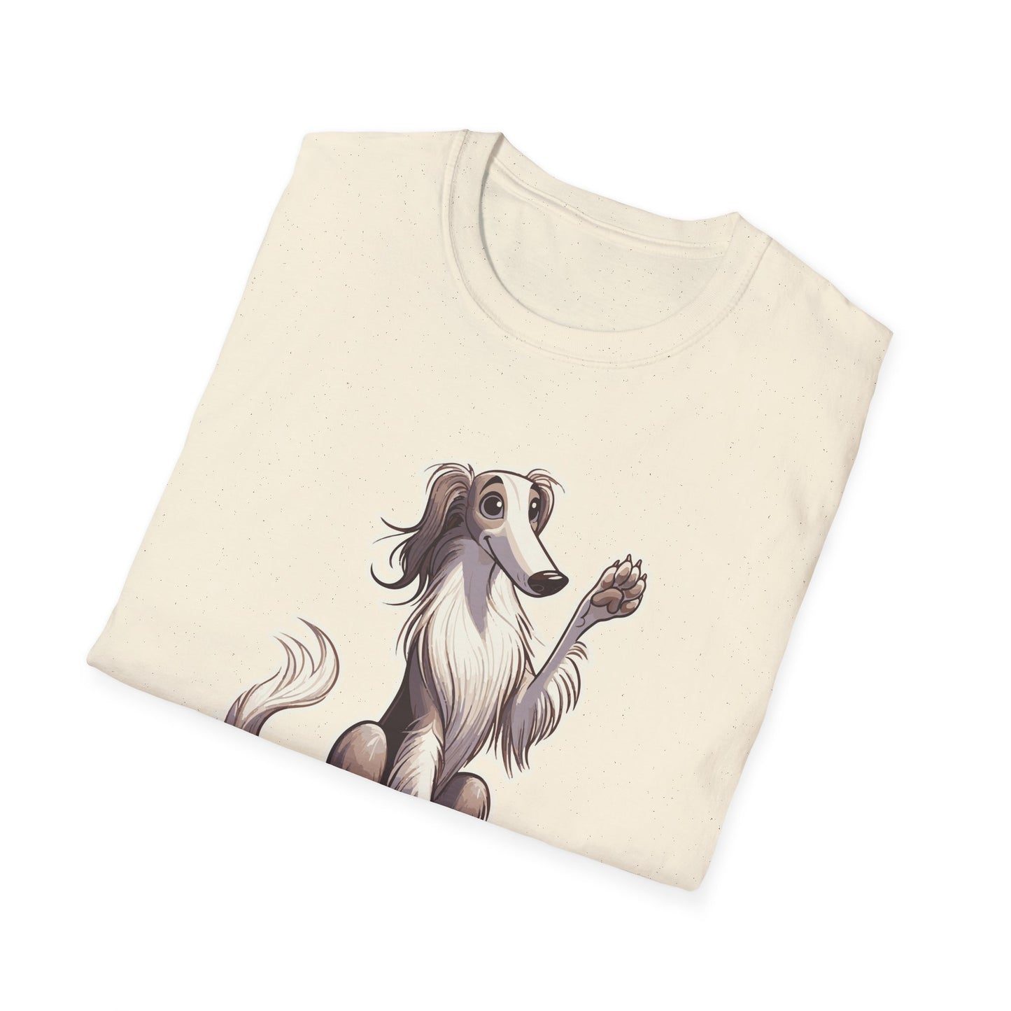 Hello There  WINDSPRITE - Silken Windhound Waving Unisex Softstyle T-Shirt