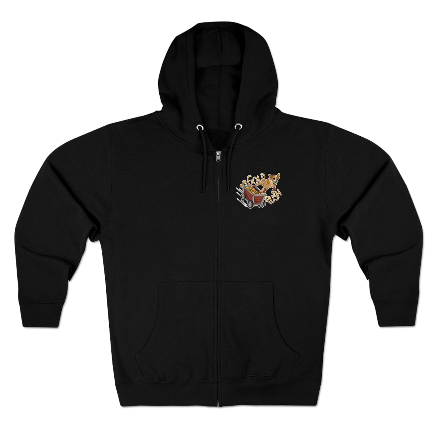 GOLD RUSH FLYBALL Unisex Zip Hoodie