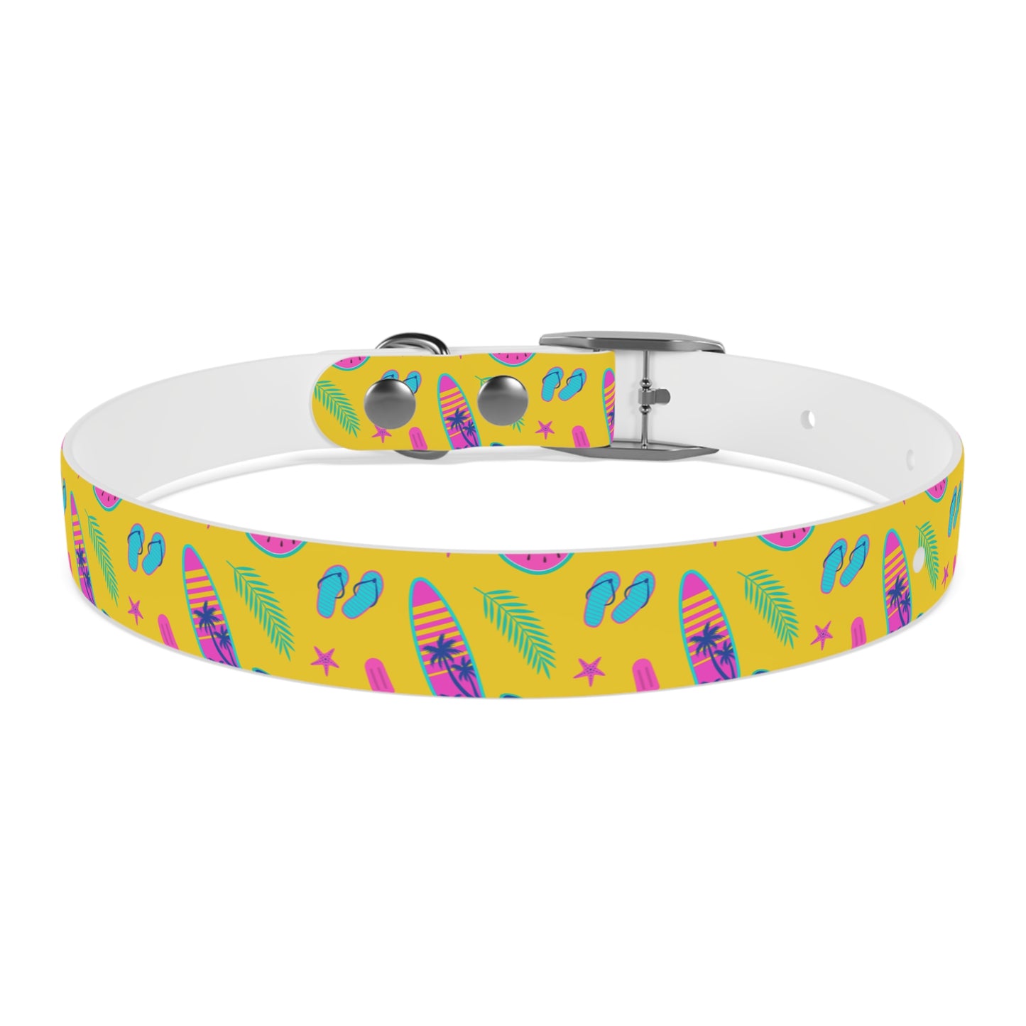 80S Summer Fun  Dog Collar