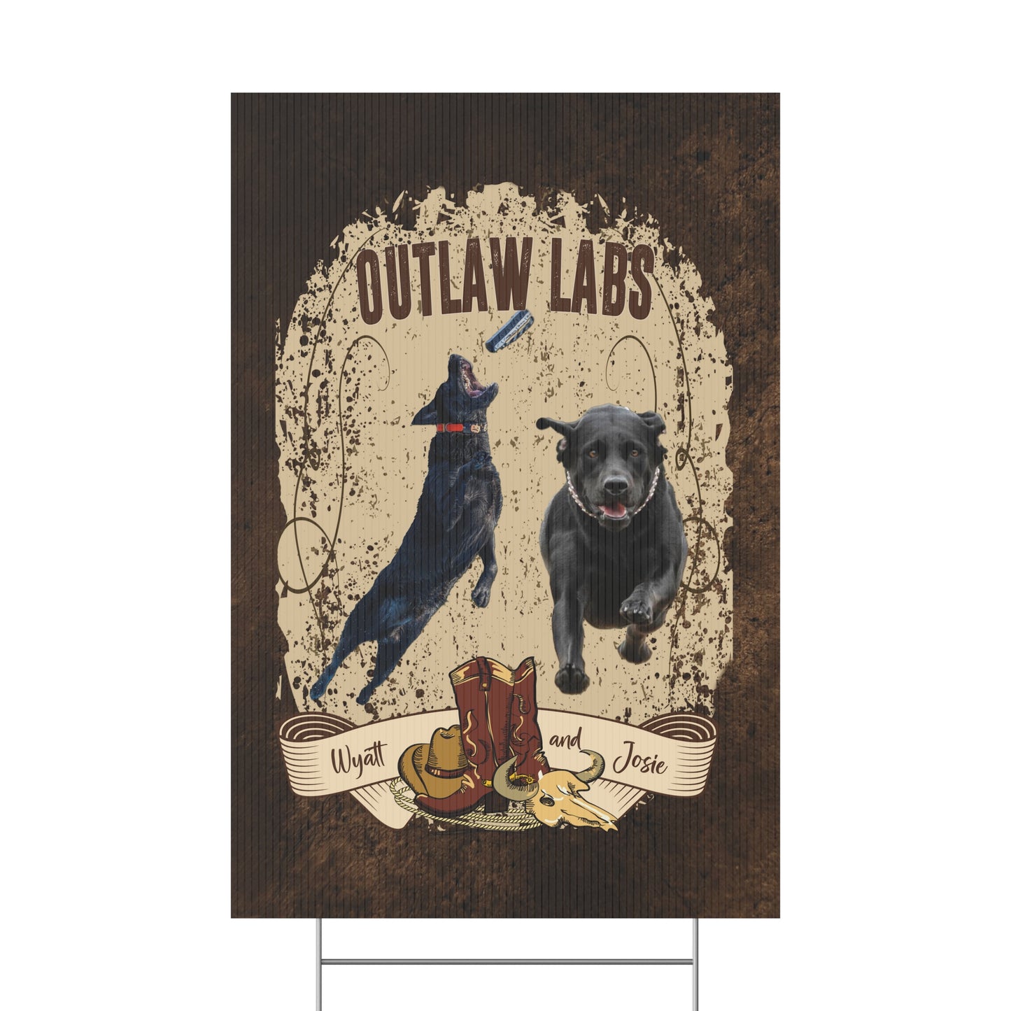 OUTLAW LABS  Plastic Yard Sign