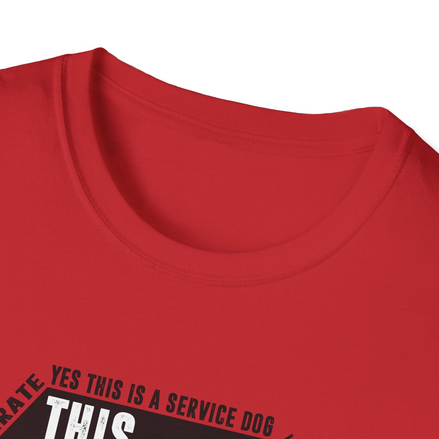 THIS DOG IS ALLOWED - SERVICE DOG _ Unisex Softstyle T-Shirt