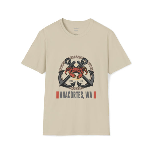 ANACORTES CRAB/ANCHOR Unisex Softstyle T-Shirt