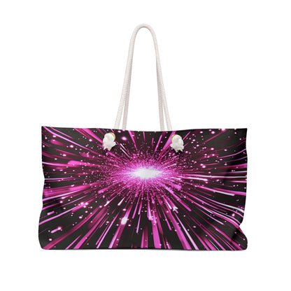 PINK-N-ORANGE PINK SPACE Weekender Bag