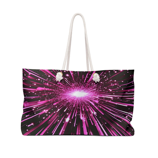 PINK-N-ORANGE PINK SPACE Weekender Bag