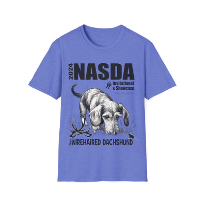 *Ginny, Geordie & Gerbils! * WIREHAIRED DACHSHUND - NASDA  Unisex Softstyle T-Shirt