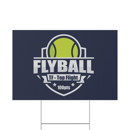 FLYBALL TITLE Plastic Yard Sign