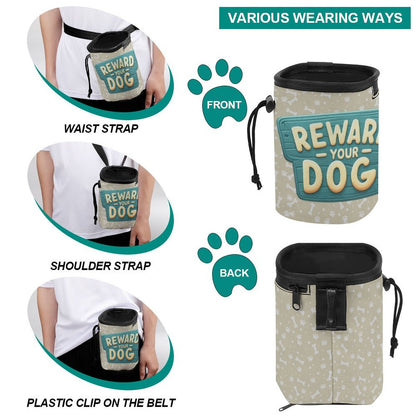 Dog Treat Training Bag - Reward  Your Dog Cute Sign