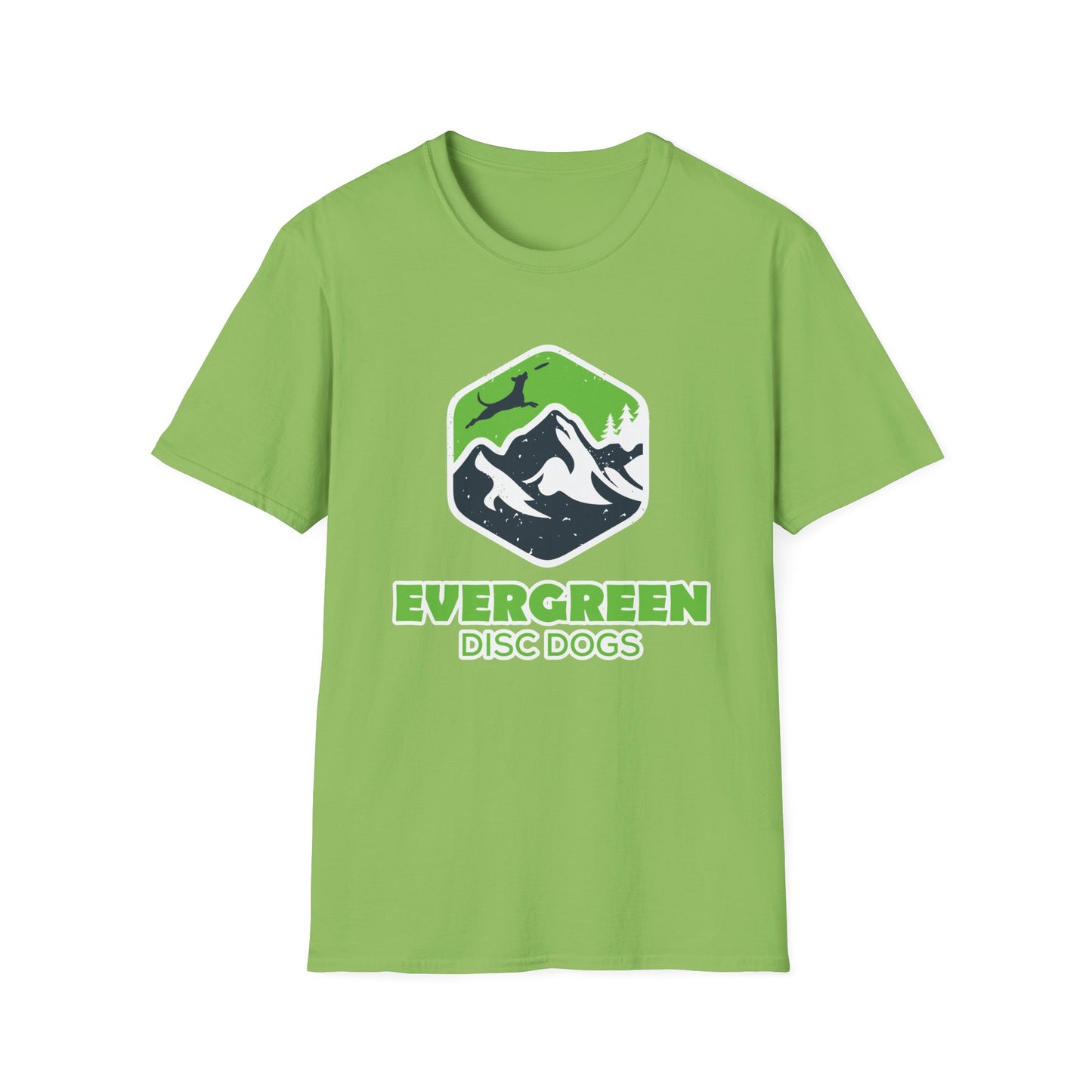 EVERGREEN DISC DOGS Unisex Softstyle T-Shirt