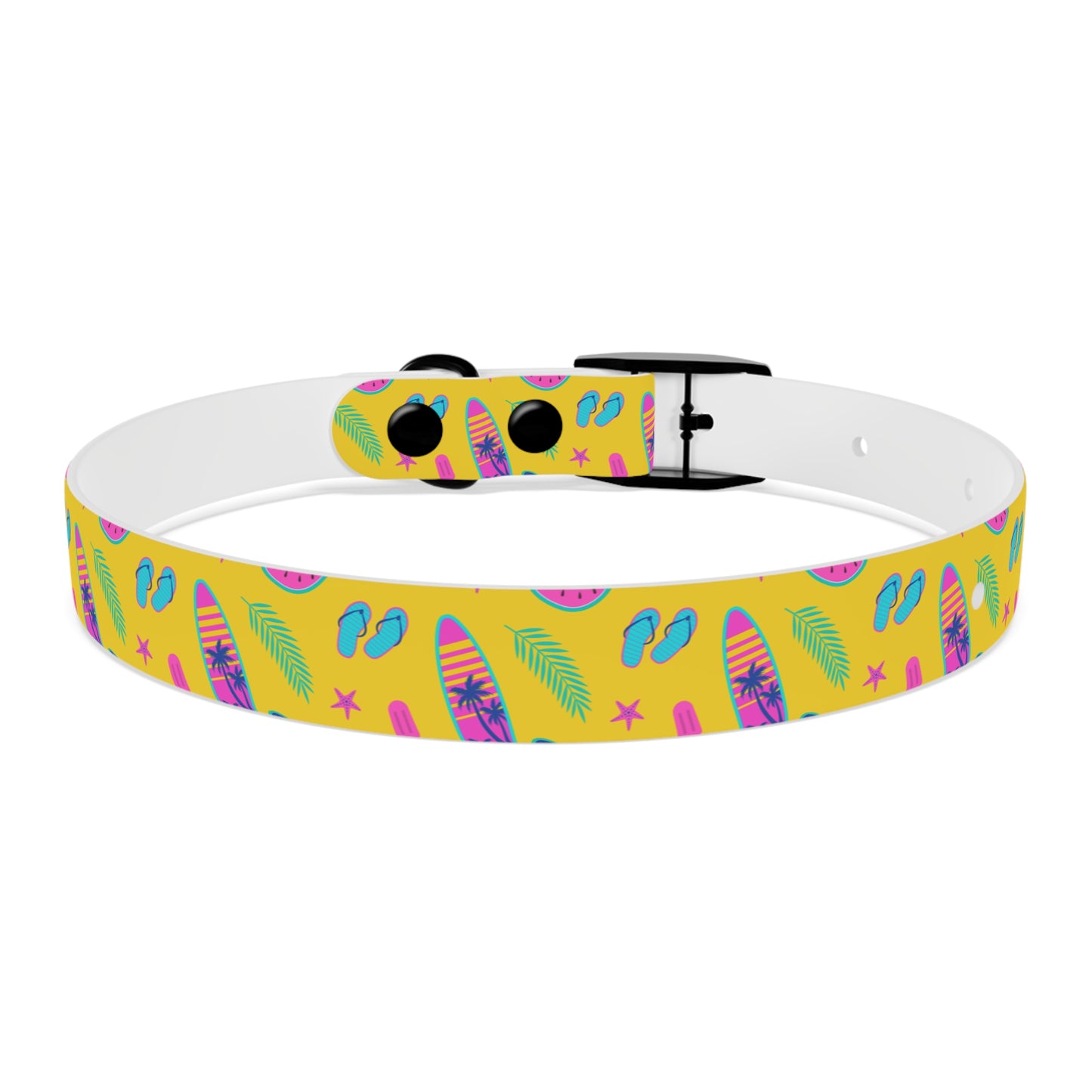 80S Summer Fun  Dog Collar