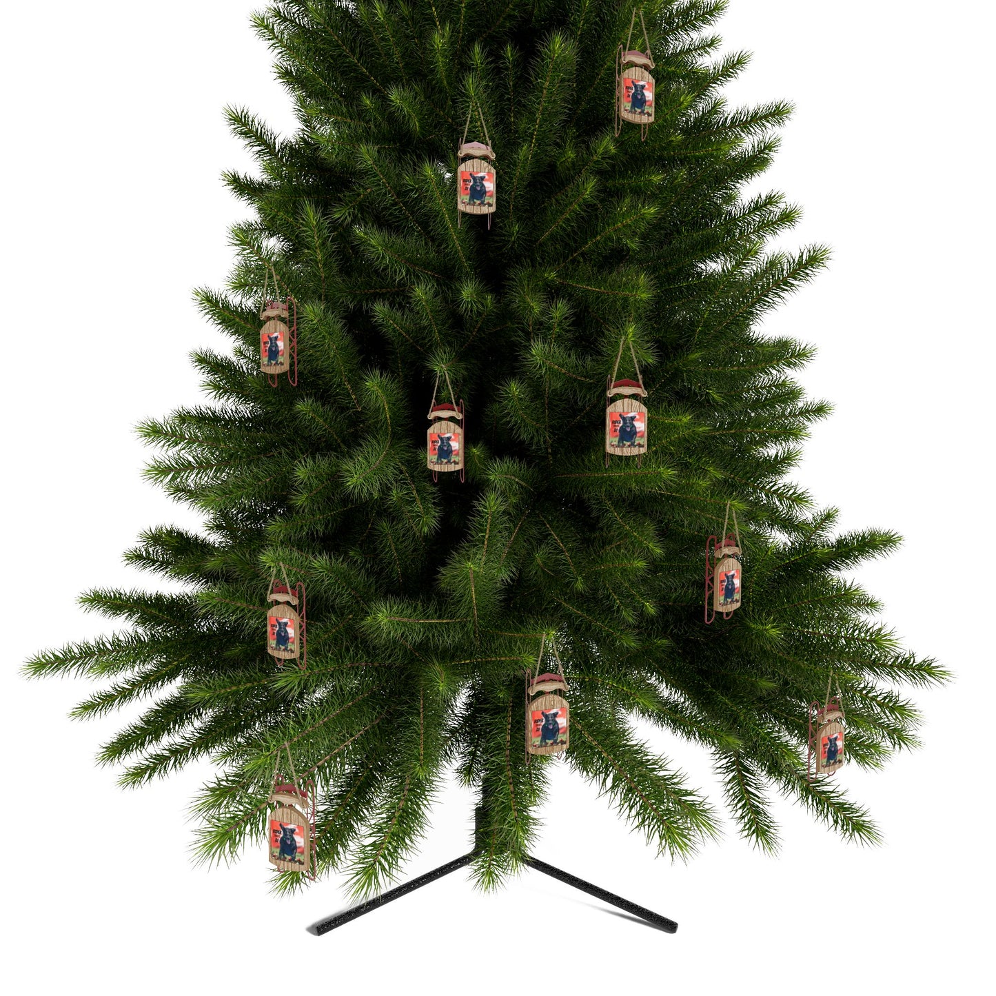 RIDER Sled Ornaments