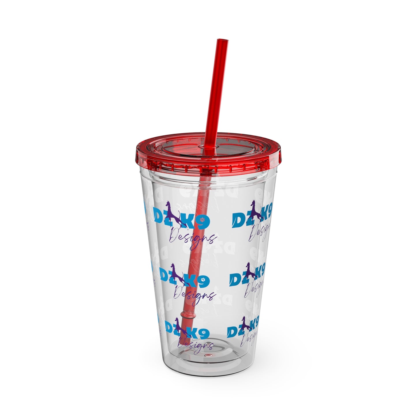 DZK9 Sunsplash Tumbler with Straw, 16oz