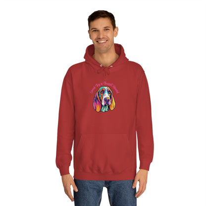 LOVED BY  BASSET 3 Unisex College Hoodie