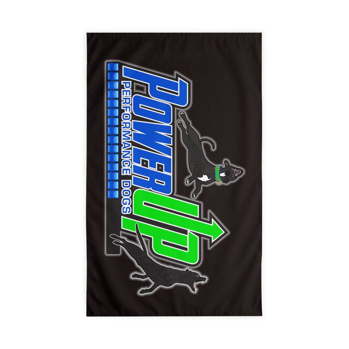POWER UP - Outdoor Flag with Rod Pocket