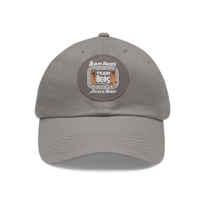 TEAM THEOS - Dad Hat with Leather Patch (Round)