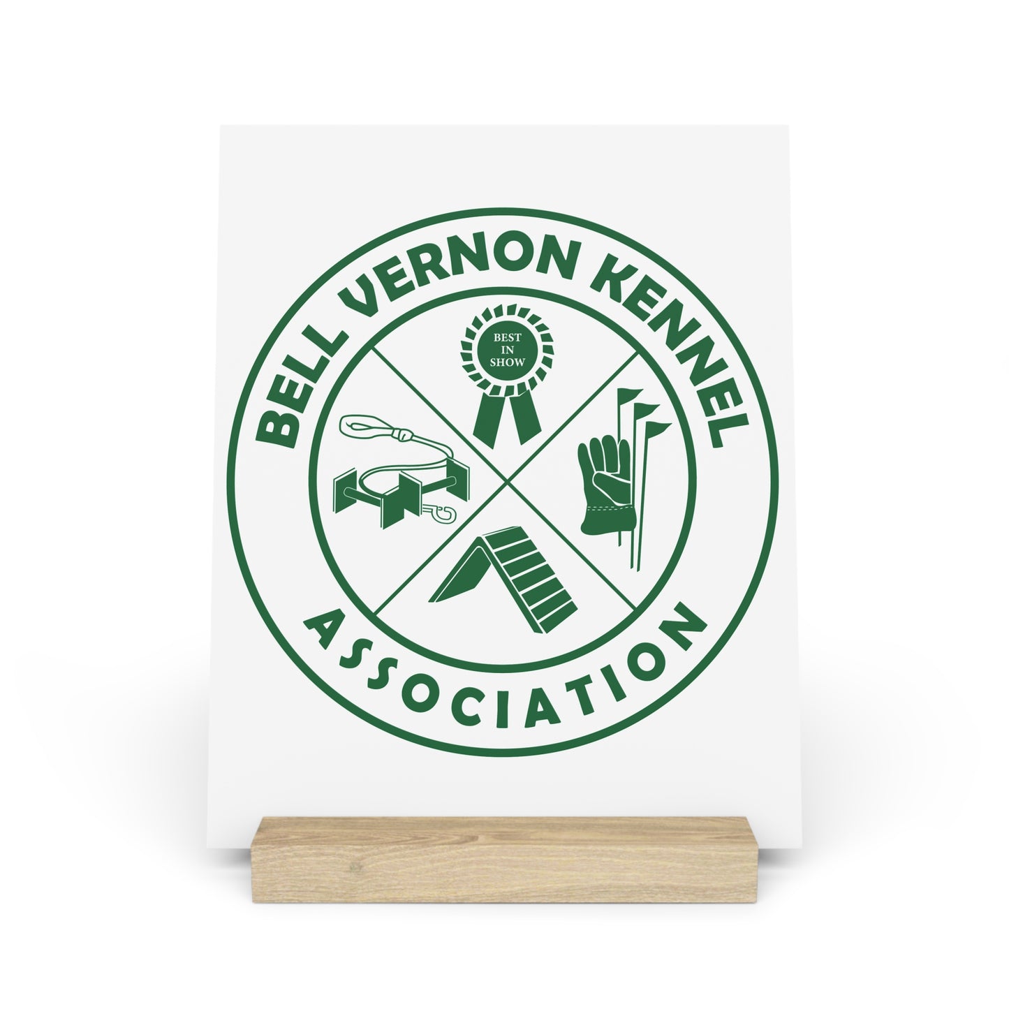 BELL VERNON KENNEL ASSOCIATION Gallery Board with Stand