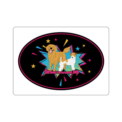 Oval Sherwood Dogs Stickers