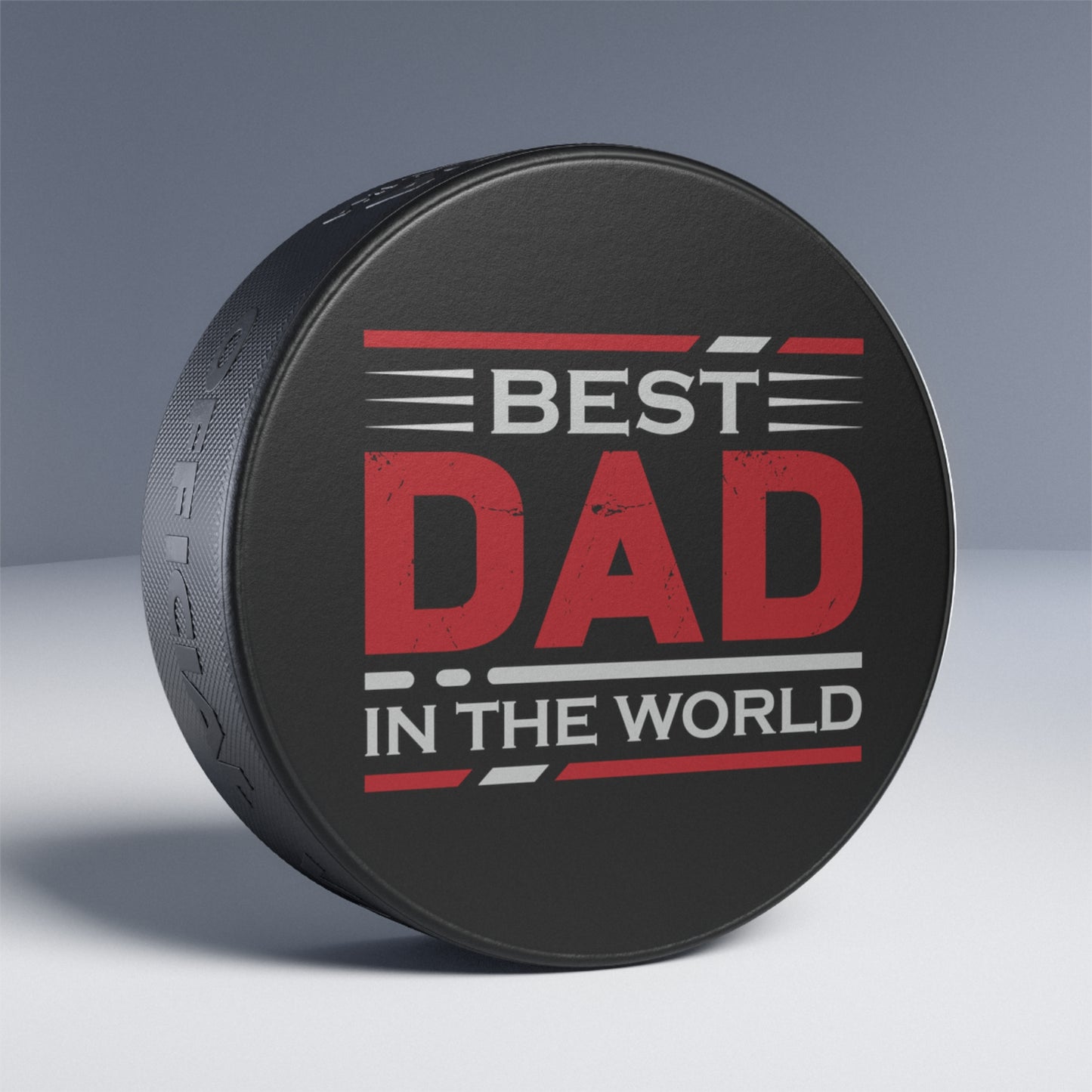 BEST DAD Hockey Puck