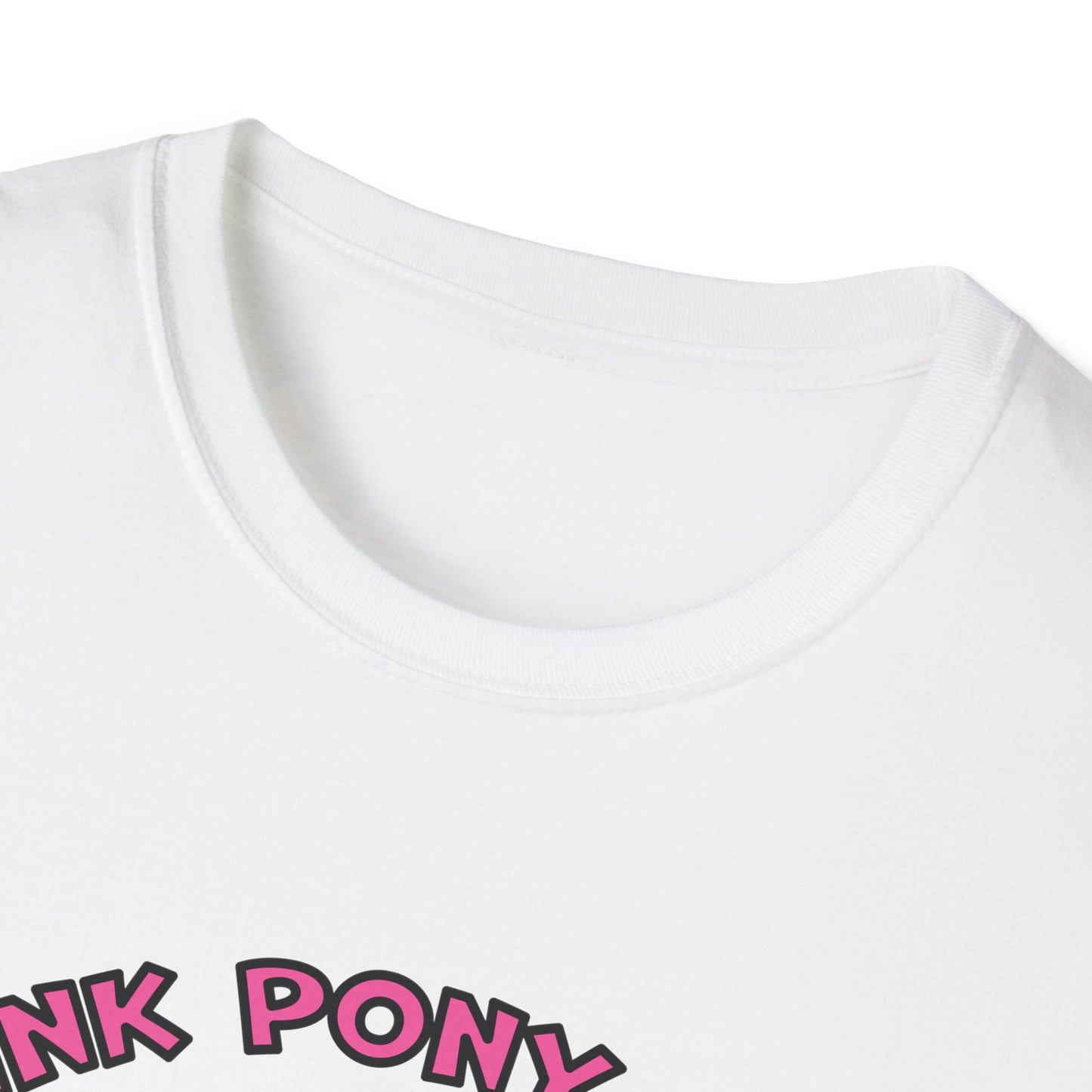 pink pony Unisex Softstyle T-Shirt