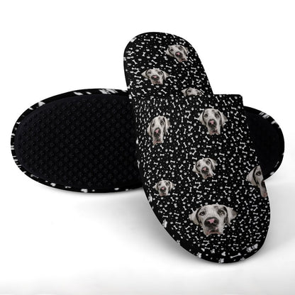 FACE w PAWS-n-BONES  Ladies  Slippers