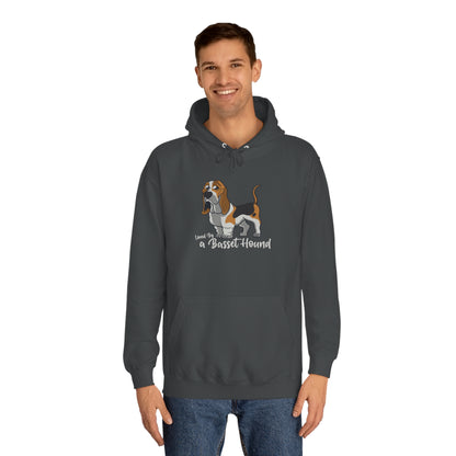 LOVED BY  BASSET 4 Unisex College Hoodie