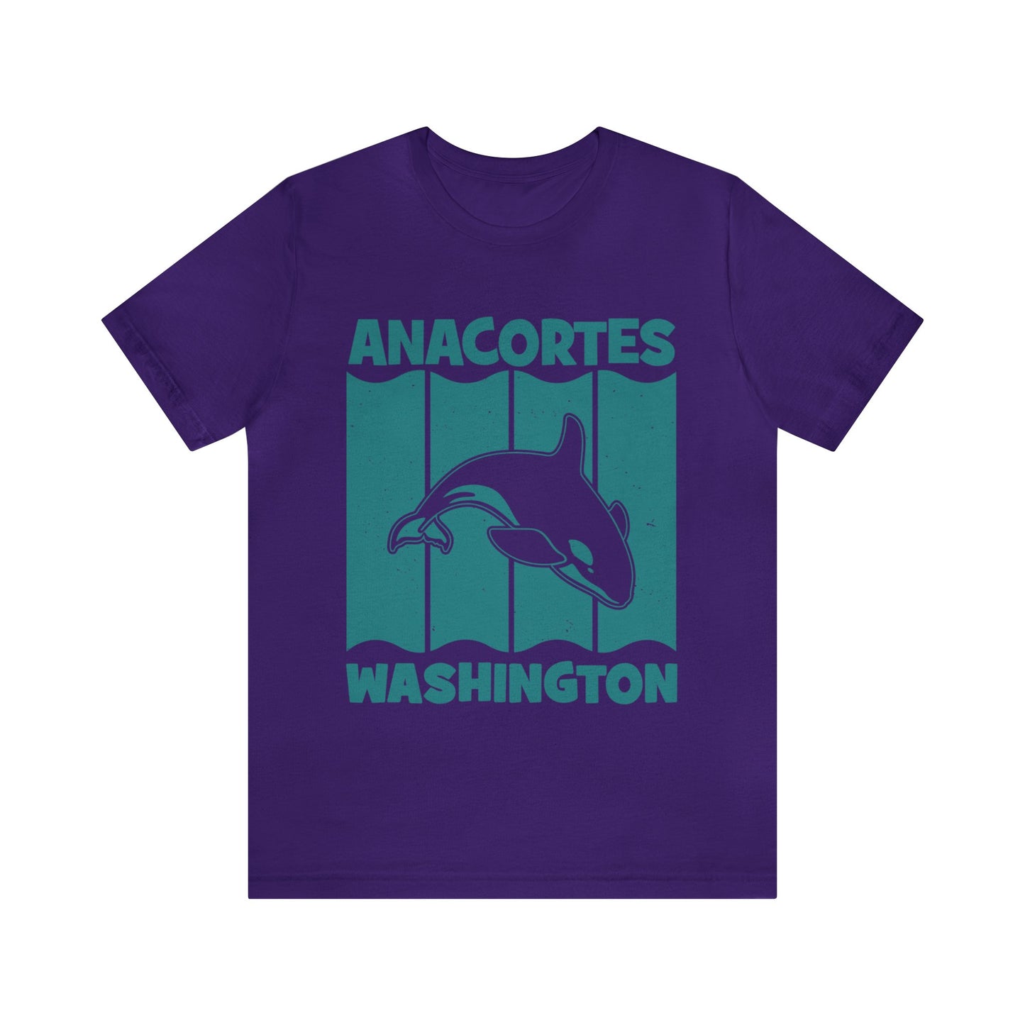 TEAL ANACORTES WHALE  Unisex Jersey Short Sleeve Tee