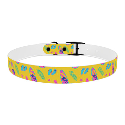 80S Summer Fun  Dog Collar