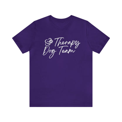 3-THERAPY  DOG TEAM   - Unisex Short Sleeve Tee