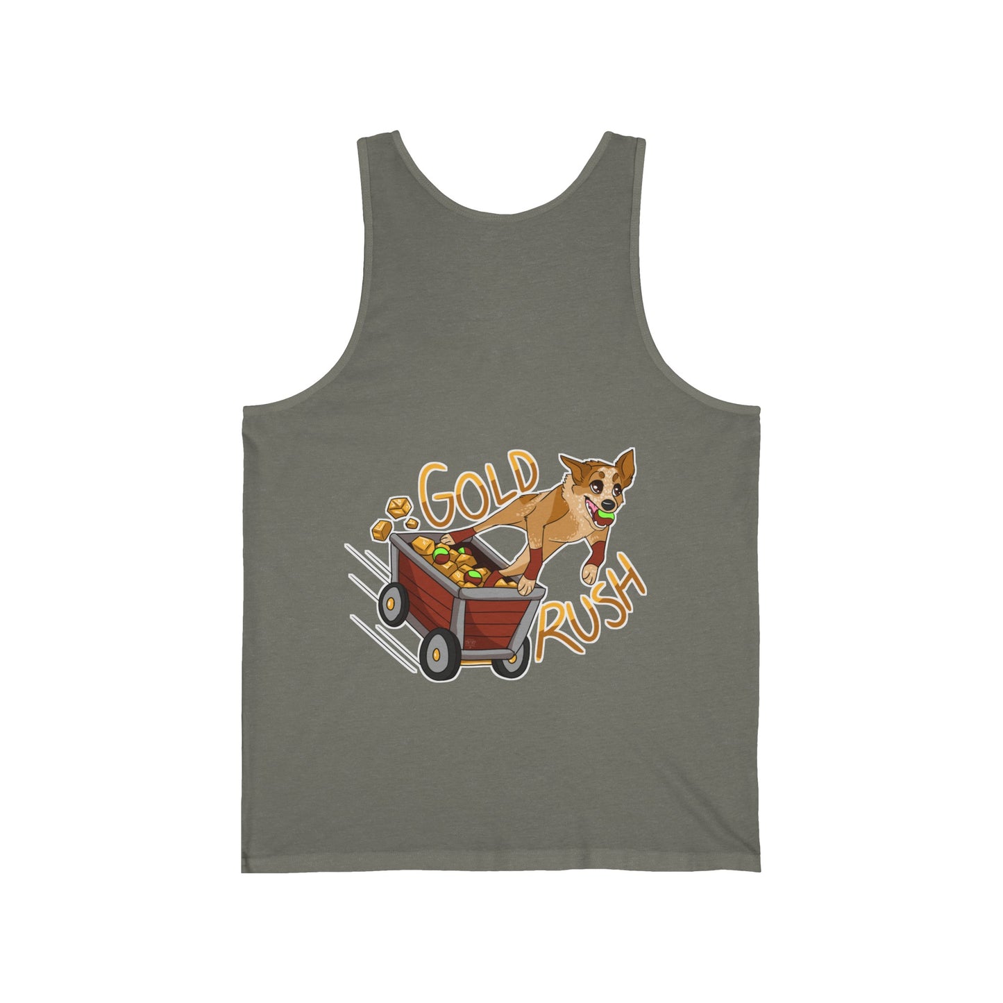 GOLD RUSH FLYBALL Unisex Jersey Tank