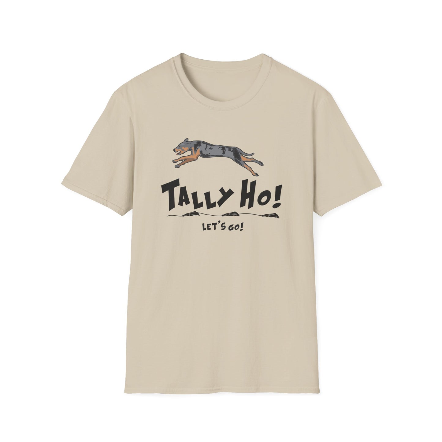 Catahoula TALLY HO LETS GO Unisex Softstyle T-Shirt