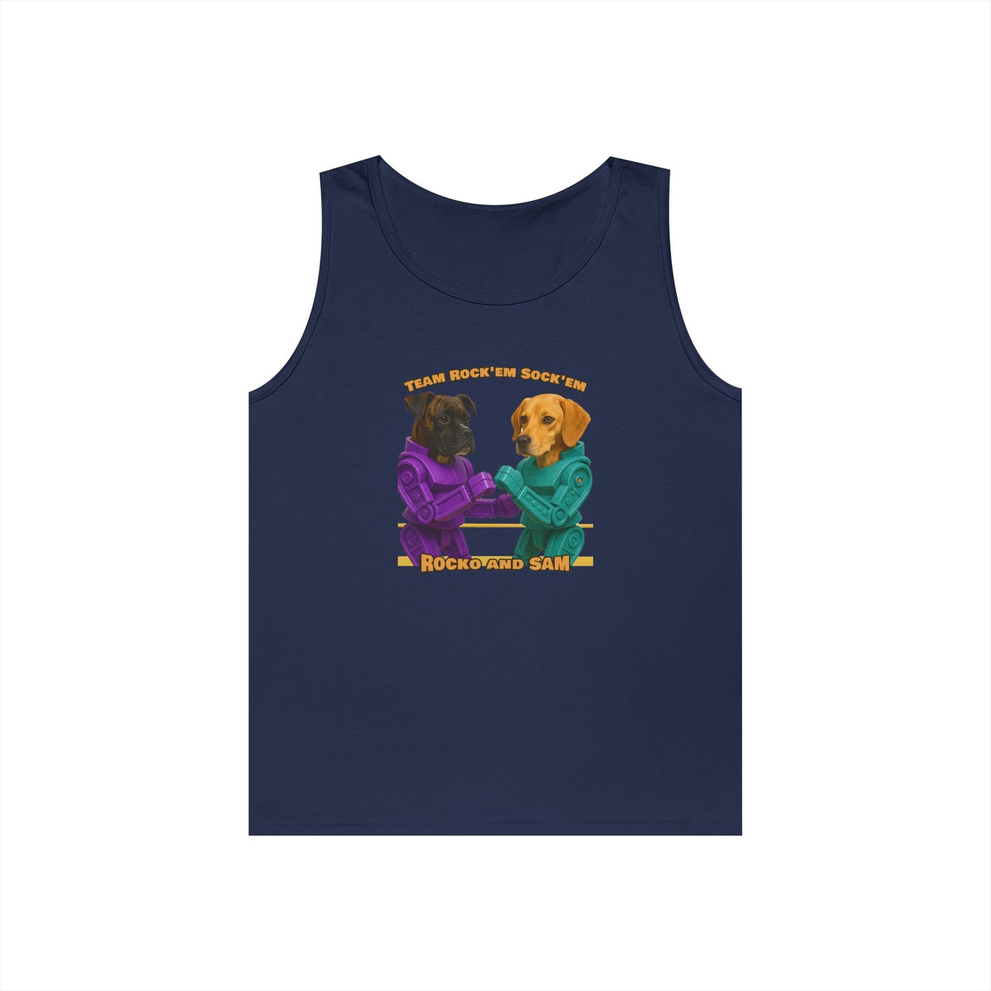 ROCKO SAM Unisex Heavy Cotton Tank Top