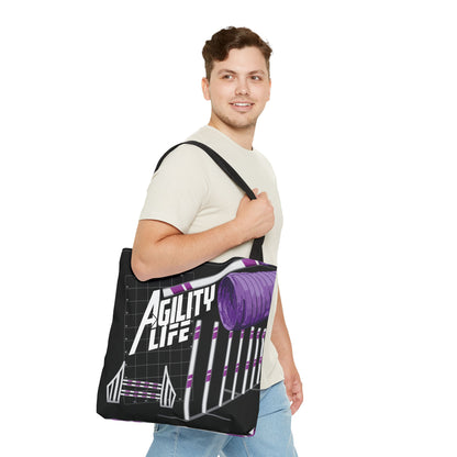 AGILITY LIFE BLACK Tote Bag