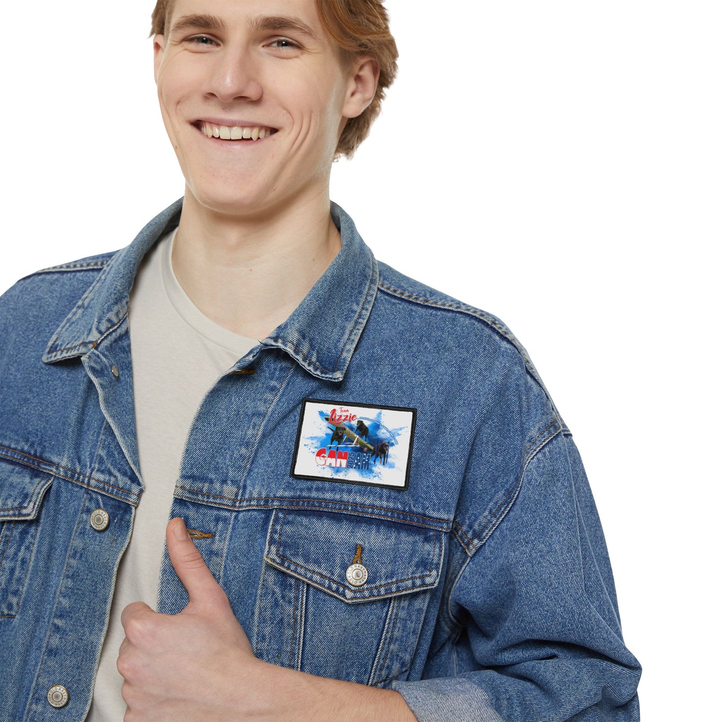 Copy of LIZZIE CAN AM Iron-On Patches white