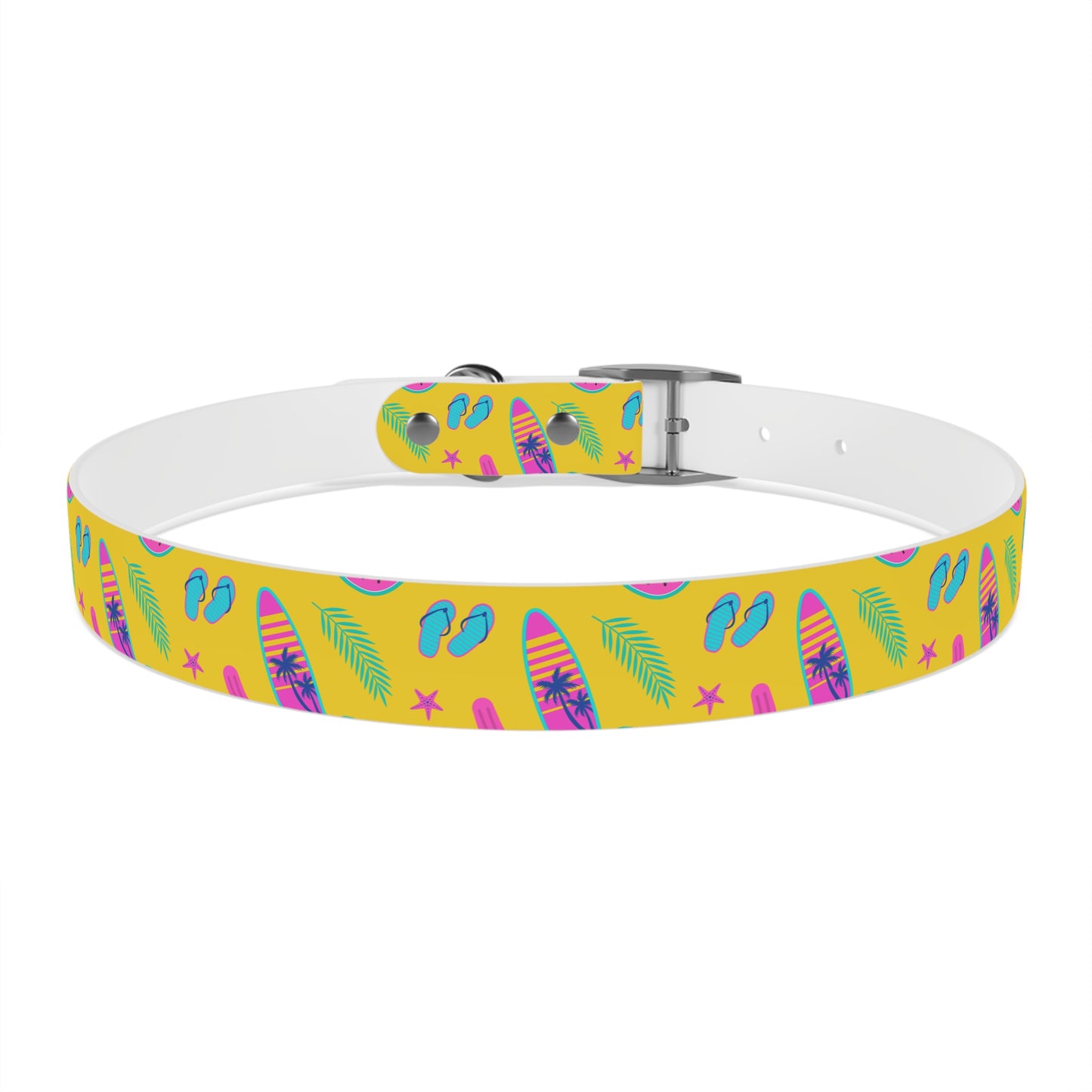 80S Summer Fun  Dog Collar