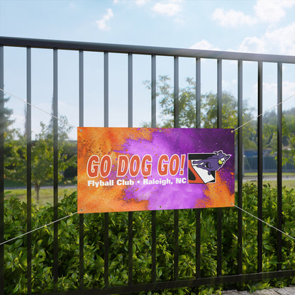 GO DOG GO Matte Banner