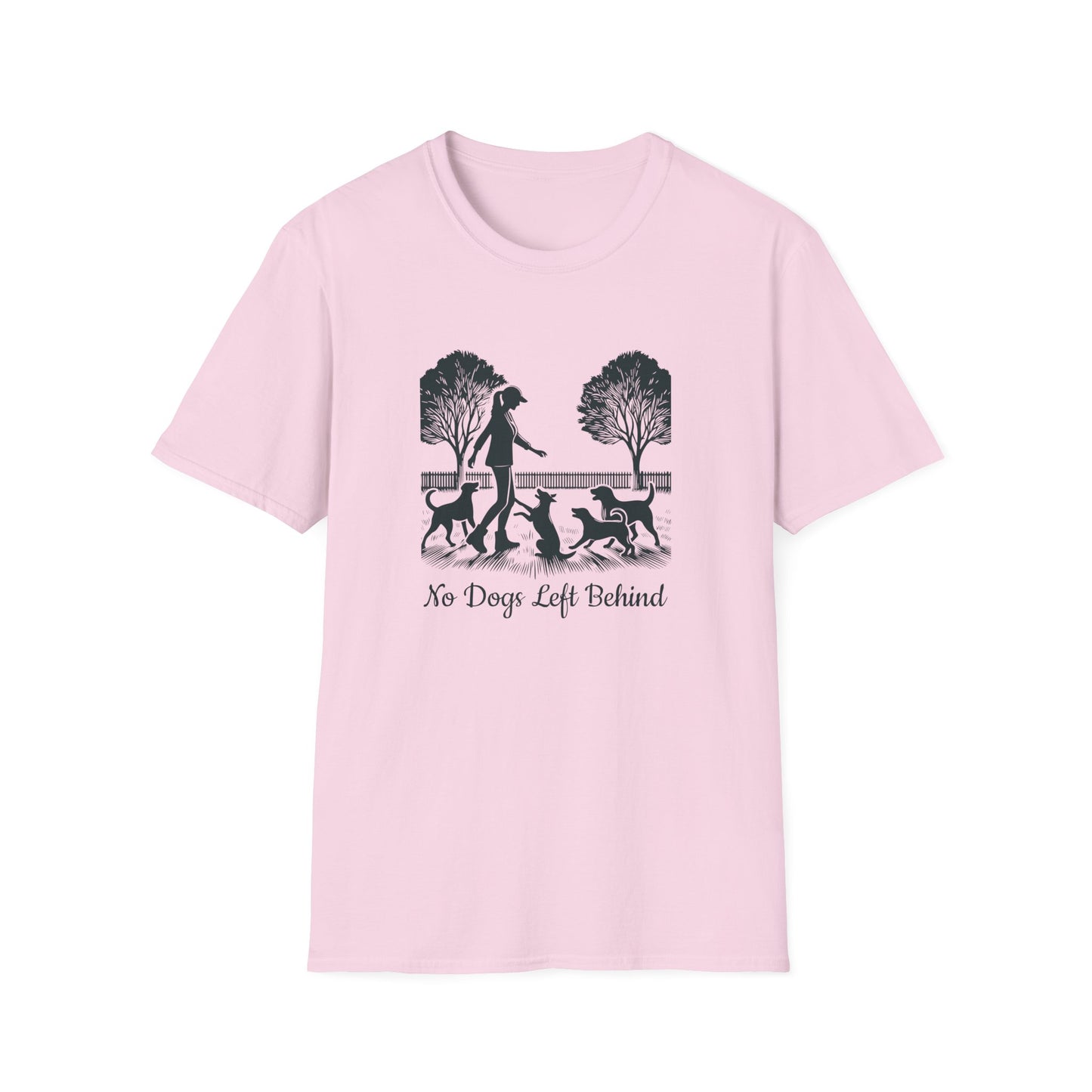 3 No Dogs Left Behind - Unisex Softstyle T-Shirt
