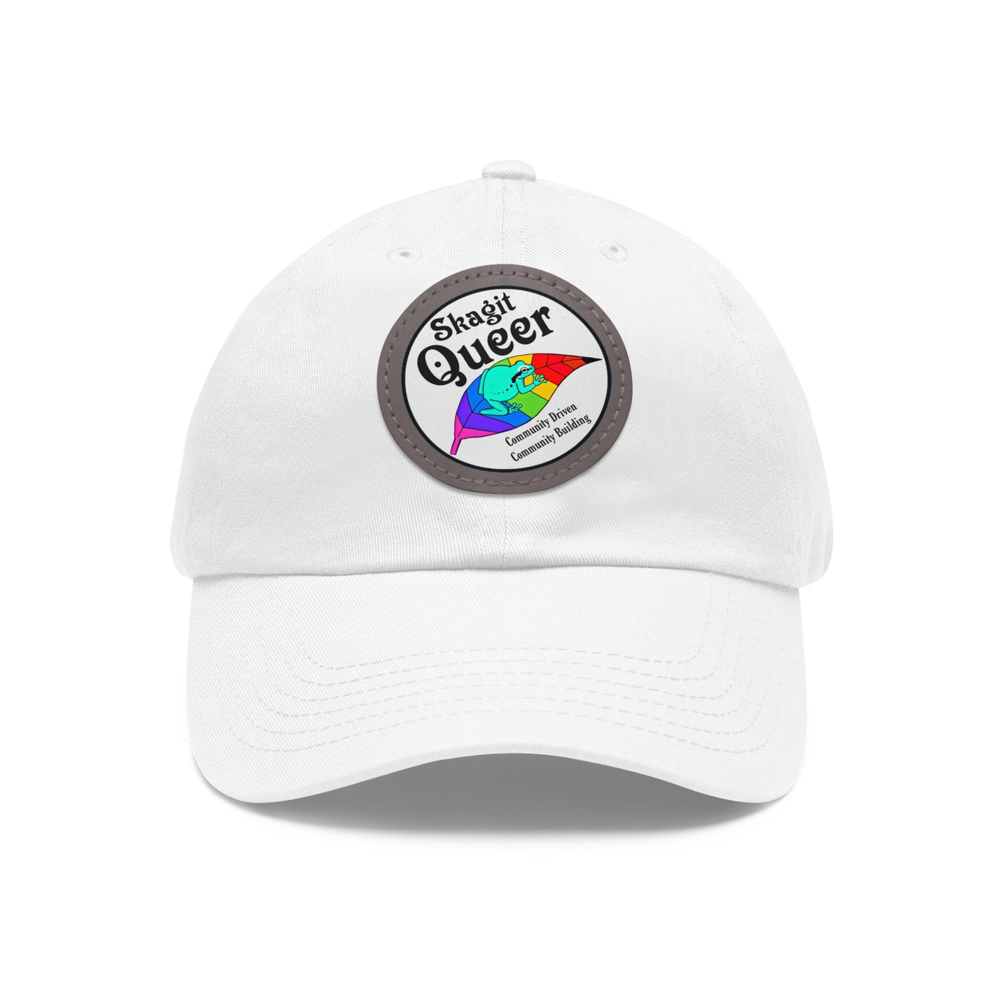 SKAGIT QUEER Hat with Leather Patch (Round)