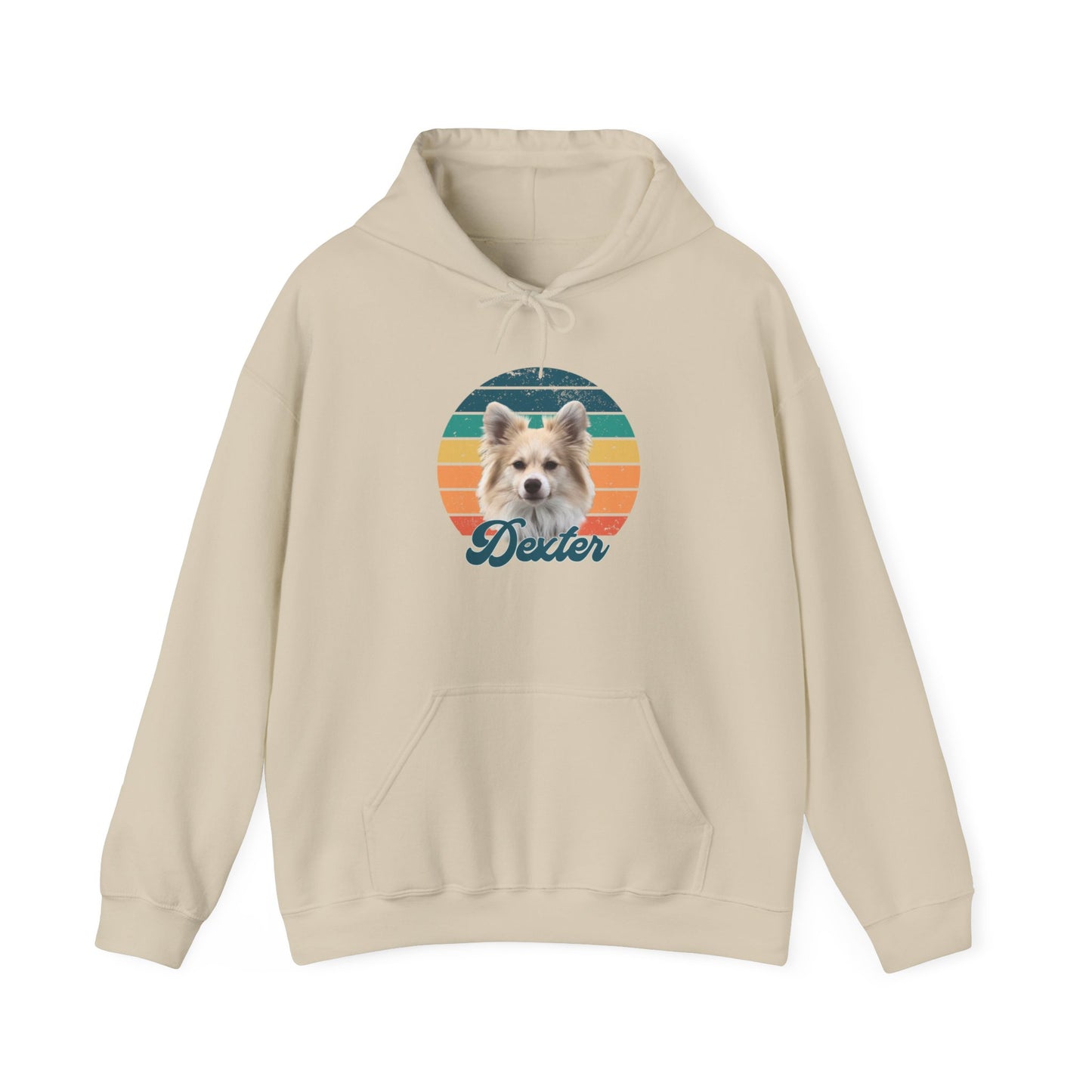 RETRO SUNSET DEXTER Unisex Heavy Blend™ Hooded Sweatshirt