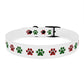 HOLIDAY PLAID  PAWS  Dog Collar