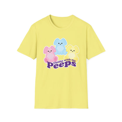 CHILLIN W MY PEEPS Unisex Softstyle T-Shirt EASTER