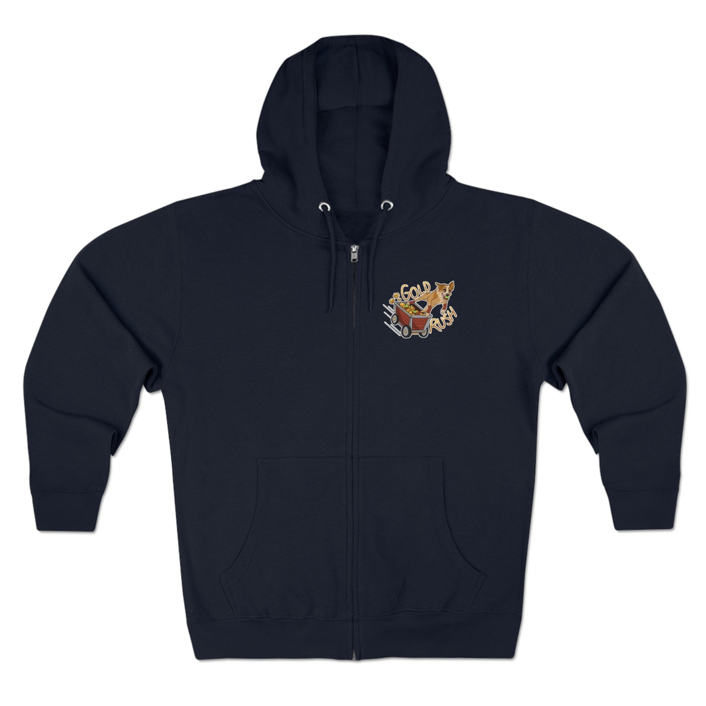 GOLD RUSH FLYBALL Unisex Zip Hoodie