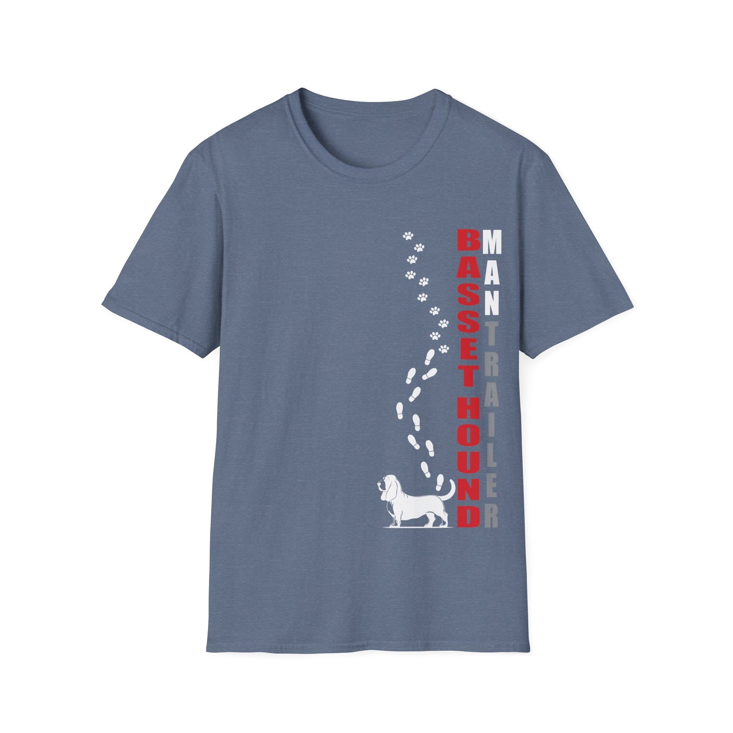 BASSET HOUND - Man Trail Unisex Softstyle T-Shirt