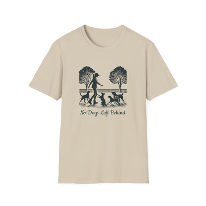 3 No Dogs Left Behind - Unisex Softstyle T-Shirt